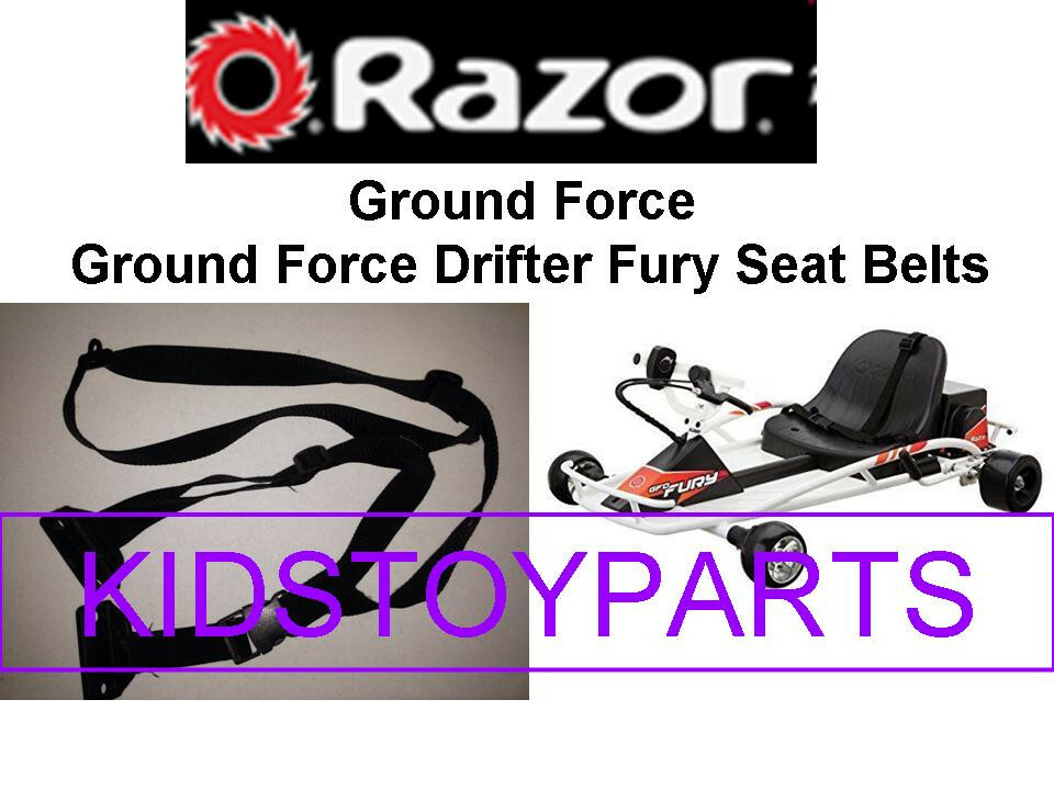 Seat Belts Ground Force Drifters FURY WHITE Razor Crazy Cart | eBay