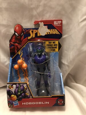 NEW 2017 HASBRO Marvel Spider-man Villain  HOBGOBLIN Figure Box Dmgd SKU WQ8