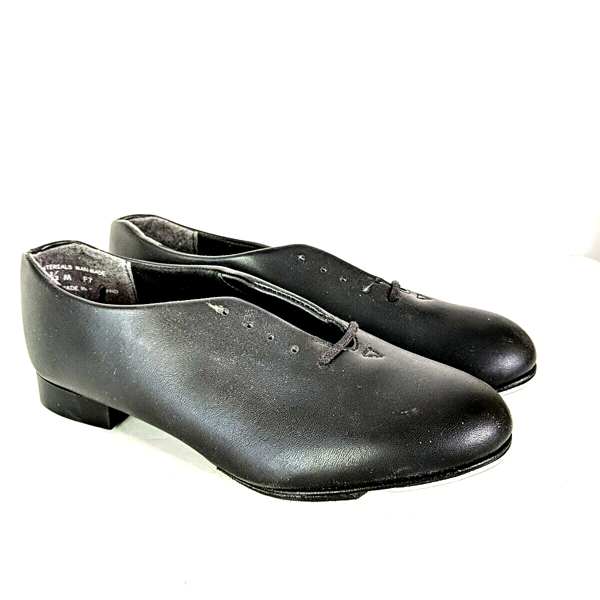 Capezio Women Tap Dance Shoe Size 5.5 Black Leather Oxford  display picture 1