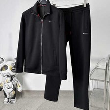 kkkitonssss Men's embroidered zipper hoodie pants