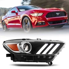 Passenger Side For Ford Mustang 2015 2016 2017 Projector Headlight Headlamp RH