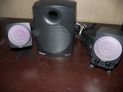 Boston Acoustics BA745 Computer Speaker System/ Home Theater Speaker  Set