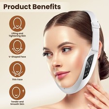 Electric V Face Lifting Massager LED Photon Therapy Double Chin Removal Device