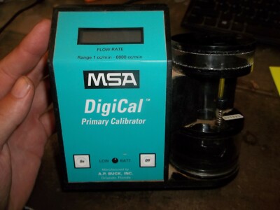 MSA 655101 DIGICAL PRIMARY CALIBRATOR 1-6000 CC/MM (622)