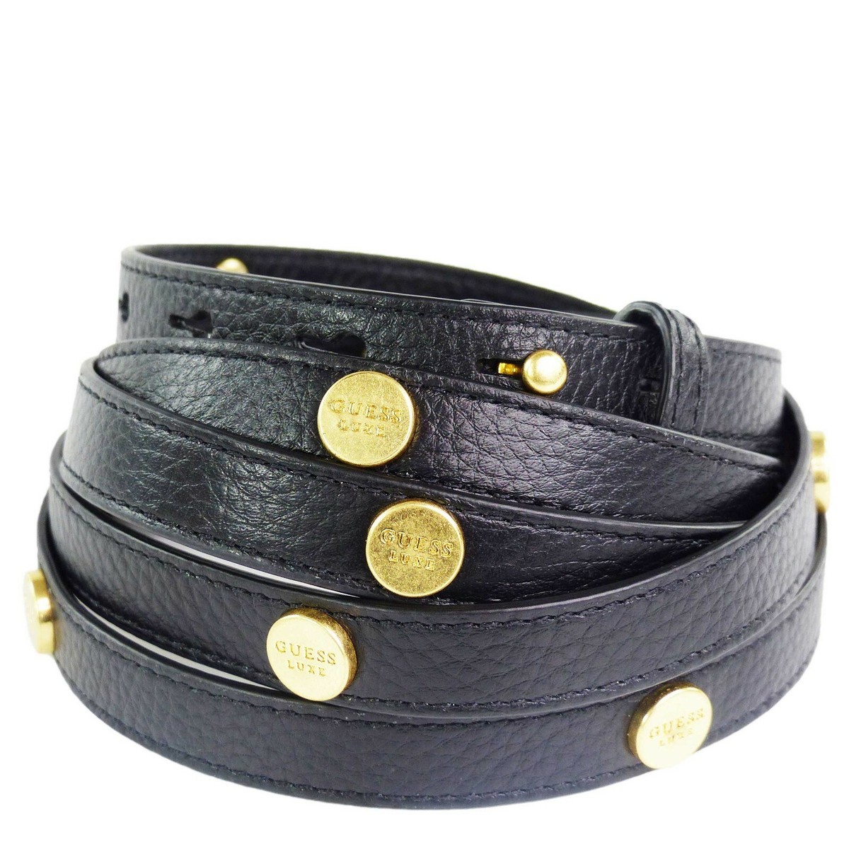 Cintura Per Jeans Donna Cintura In Pelle Donna Con Fibbia Dorata - Stile Vintage Punk, Larghezza 2.8cm, Per Jeans E Abiti Cintura Dorata Donna - Foto 2