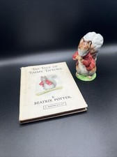 Beatrix Potter Timmy Tiptoes Squirrel Figurine, England with book