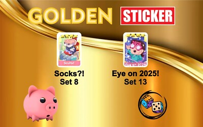 Socks ?! / Golden Stickers / Monopoly_Go
