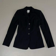 SAMSHIELD Victoria Equestrian Riding Jacket Sz Tall US 6, UK 8, FR 36 Black
