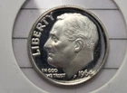 1964 Proof Cameo Roosevelt Silver Dime (D 12)