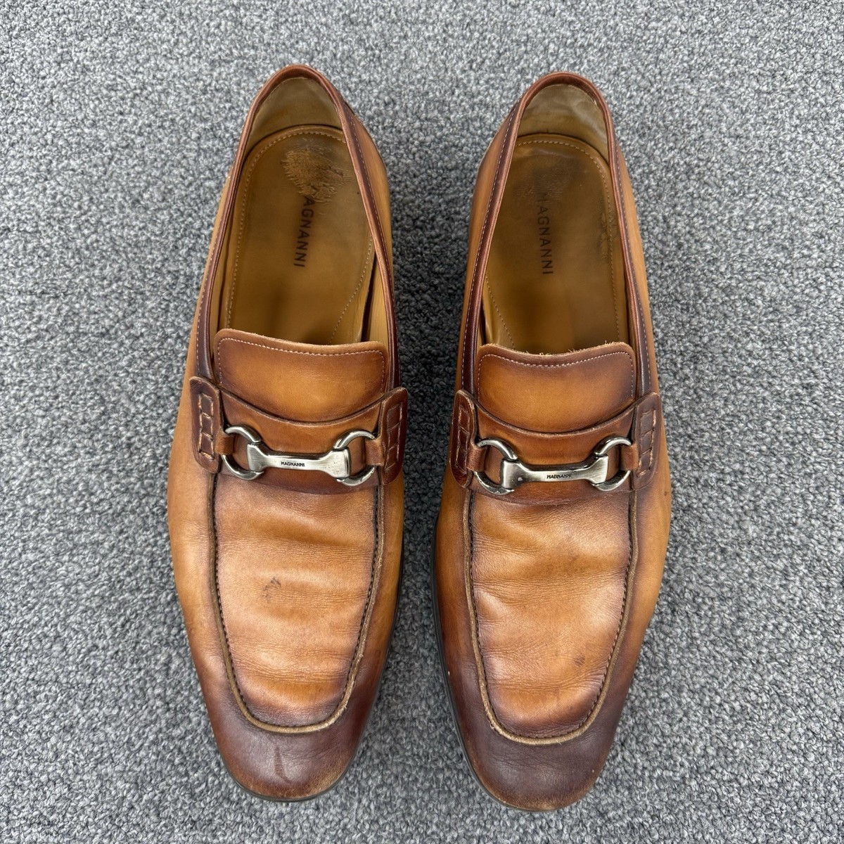 Magnanni Mens Rafa II Bit Loafer Mens Size 12 M Cognac Brown  display picture 3
