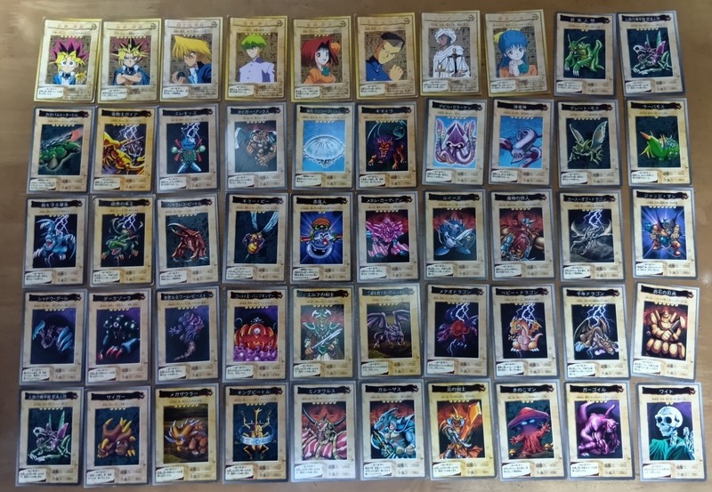 Yu-Gi-Oh 50 Cards FREE SHIPPING FROM JAPAN BANDAI 1998 1999 MADE IN JAPAN