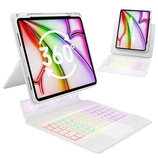 SplitFolio Detachable iPad Air 13 & iPad Pro 12.9 Case in White