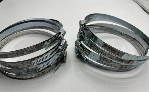 12 Pcs Adjustable Duct Hose Clamps 6 Inch Used