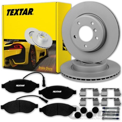 TEXTAR BREMSSCHEIBEN + BELÄGE VORNE für FIAT DUCATO PEUGEOT BOXER CITROEN JUMPER