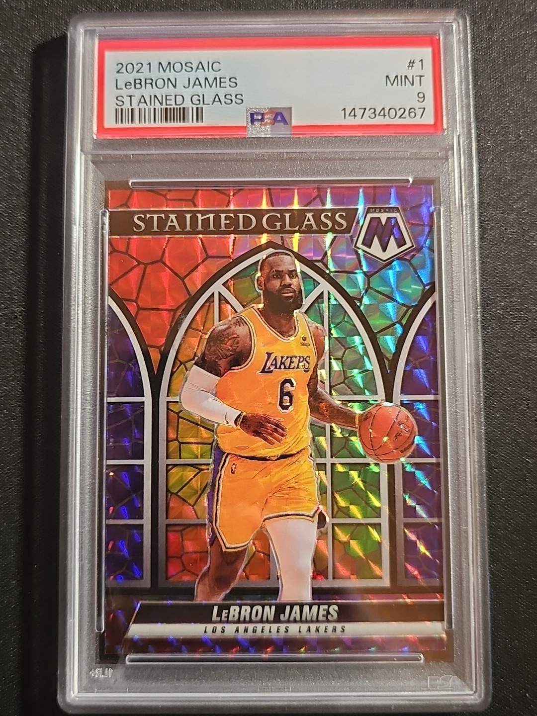 2021-22 Panini Mosaic - Stained Glass LeBron James #1