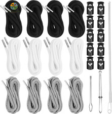12PCS Drawstring Cord, 57 Inch Drawstring for Sweatpants, Drawstrings Replacemen
