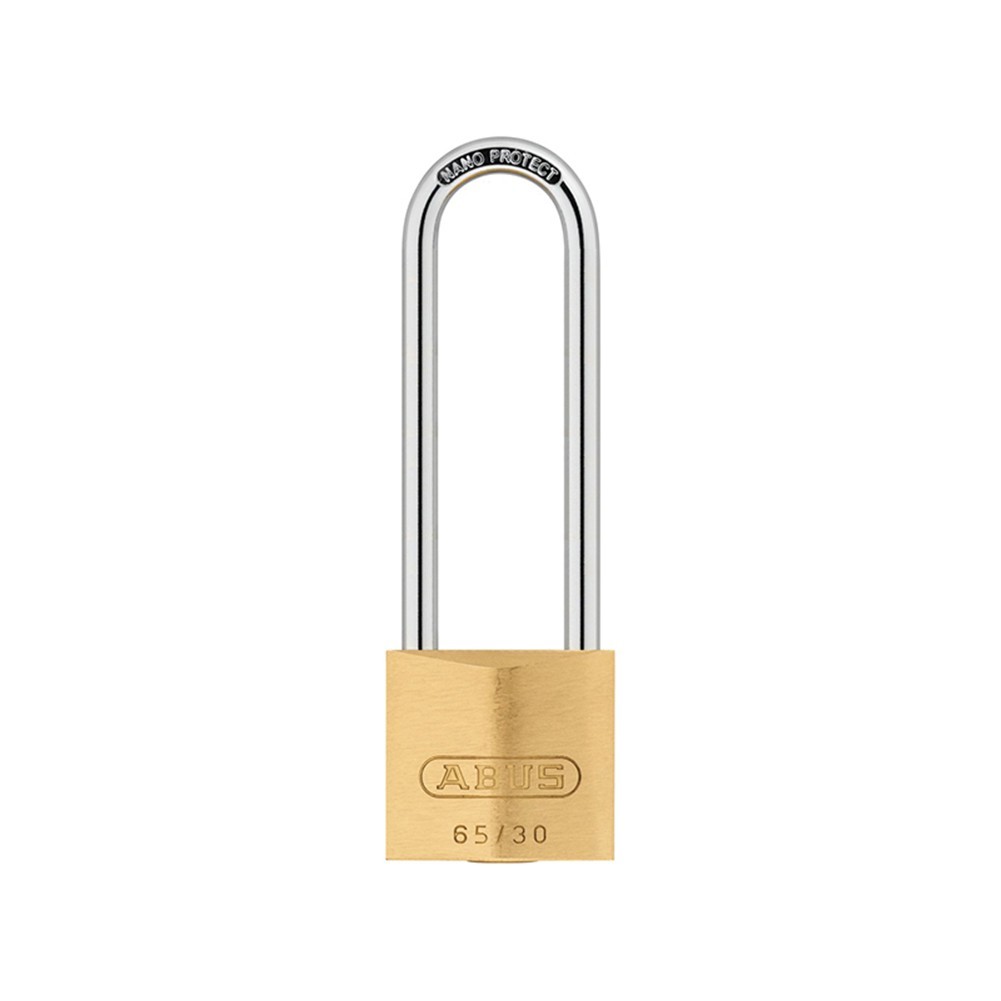 ABUS 12294 60mm Long Shackle Brass Padlock | Solid brass body, NANO PROTECT hardened steel arch - for basement, cabinet, gate - 30 mm - Image 5