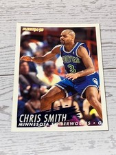 1994-95 Fleer Chris Smith #136 Minnesota Timberwolves Rookie Basketball Card. rookie card picture
