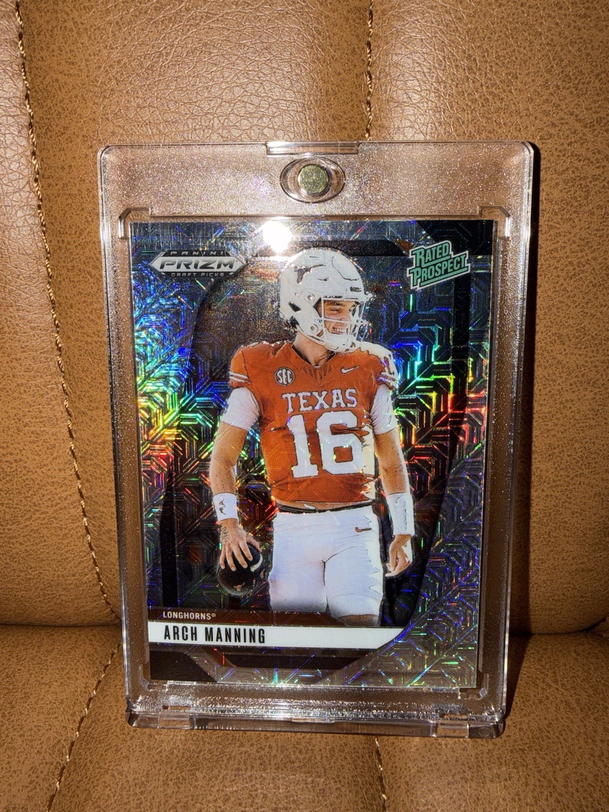 2025 Panini Prizm Draft Picks Rated Prospect Arch Manning Mojo /25 SP Texas Rare