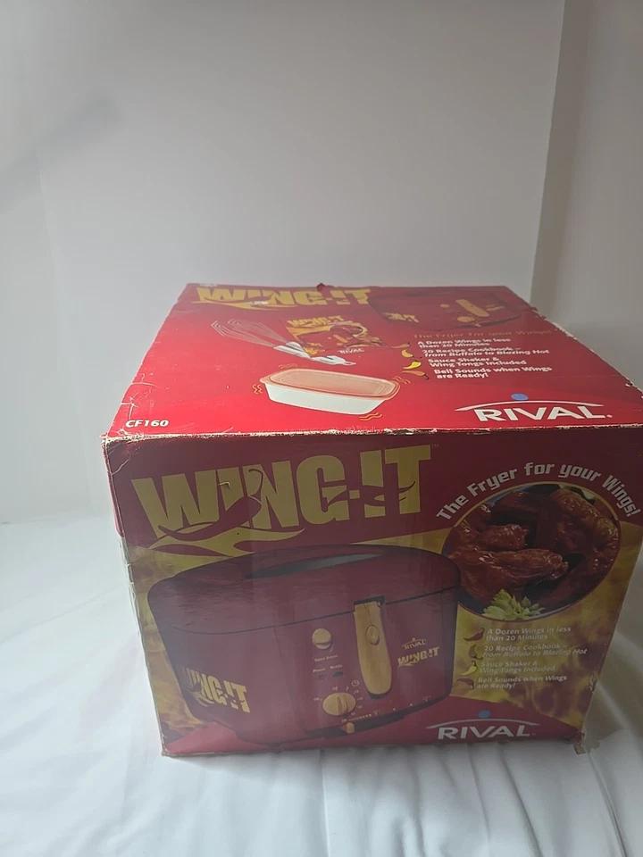 Rival Wing-It Red Fryer for Chicken Wings 是一款便携式电动油炸锅 罕见 — 第 3/4 张图片