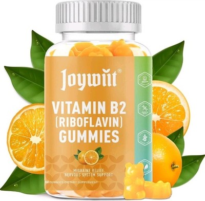 Vitamin B2 Gummies | Riboflavin 400Mg | B2 Vitamin 400Mg Chewable exp 3/27