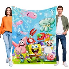 Spongebob Decke Tagesdecke Kuscheldecke Bettwäsche Mehrere Größen