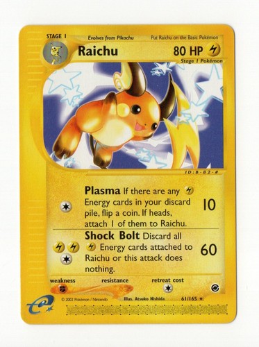 Raichu 061/165 Expedition Base Set Regular-Pokemon TCG-NON HOLO-Near Mint