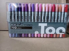 Copic Ciao Markers 72 Color Set A - Dual Tip - New
