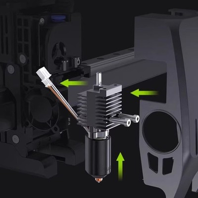 K2 PLUS Heizblock-Set mit Quick-Swap Ganzmetalldüse für 3D Drucker