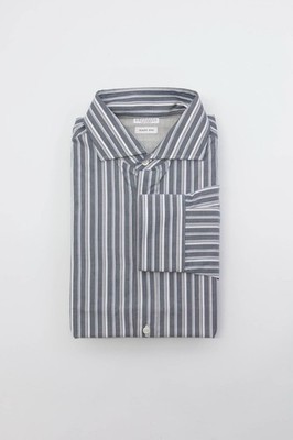 NWT Brunello Cucinelli Men's ''Easy Fit'' Striped Button-Down Shirt Size XL  A258