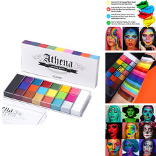 UCANBE Athena Face Body Paint Oil Palette 20 Colors Black White 168g