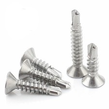 M3.9-M6.3 410 Stainless Steel Phillips Countersunk Head Self-Drilling Screws Tek