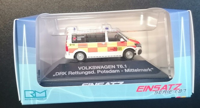 Rietze 53837 - 1/87 Volkswagen T6.1 DRK Emergency Service Potsdam-Mittelmark