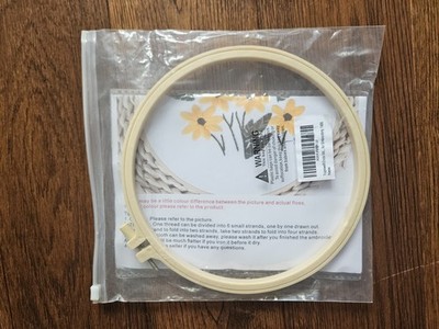 Stickerei DIY Kunst Kit Sonnenblumen. 
