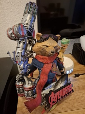 Avengers Endgame   Rocket & Baby Groot Fan-Statue / Modell   ca. 26 cm hoch