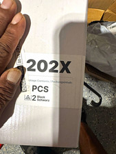202X/CF500X Black Toner Cartridge for HP Laser Printer, 2 Pack