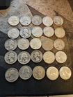 Silver Quarters 90% Lot Of 25, 64 And Earlier (6/16)