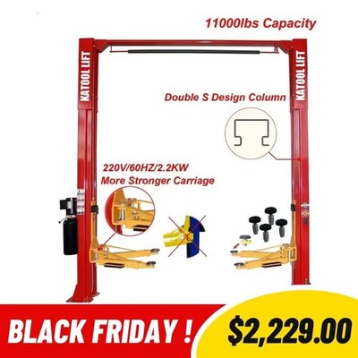 KATOOL 2 Post Lift 11000lbs Two Post Lift Auto Lift Car Lift Hoist Equipment