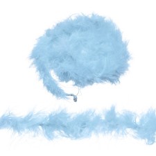 4Pcs Pale Sky Blue 2.2 Yards Length Feather Boa Colourful Feather Boas Bulk