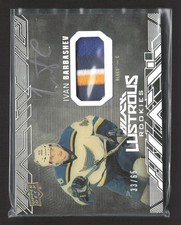 2018 Upper Deck Black Lustrous Rookies Ivan Barbashev #LR-IB 33/65 Patch Auto
