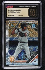 2019 Bowman Chrome Prospects Mega Box Mojo Refractor Marco Luciano CGC 10 02ss