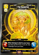 Star Wars Unlimited The Daughter #1062 Prestige Legends Of The Force