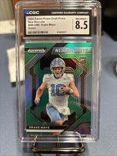 2024 Panini Prizm Draft Picks - New Recruits Drake Maye #NR-DME Green Prizm (RC)