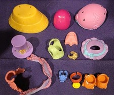 Authentic Littlest Pet Shop LPS Accessories Lot 14 Scarf Collar Shoe Hat Jacket