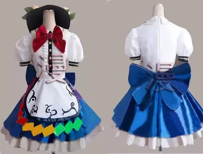 Touhou Project Hinanawi Tenshi Dress Cosplay Custome With Hat Outfit Unsex Cos