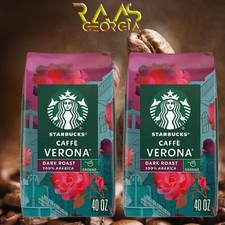 2 Packs Starbucks Caffe Verona Ground Coffee, Dark Roast (80 oz.) 5.94 per pound