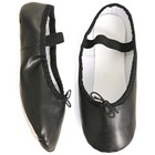 JUSTICE Little Girl's size 13 BALLET / DANCE SHOES Black ~ New with Tags — photo 1