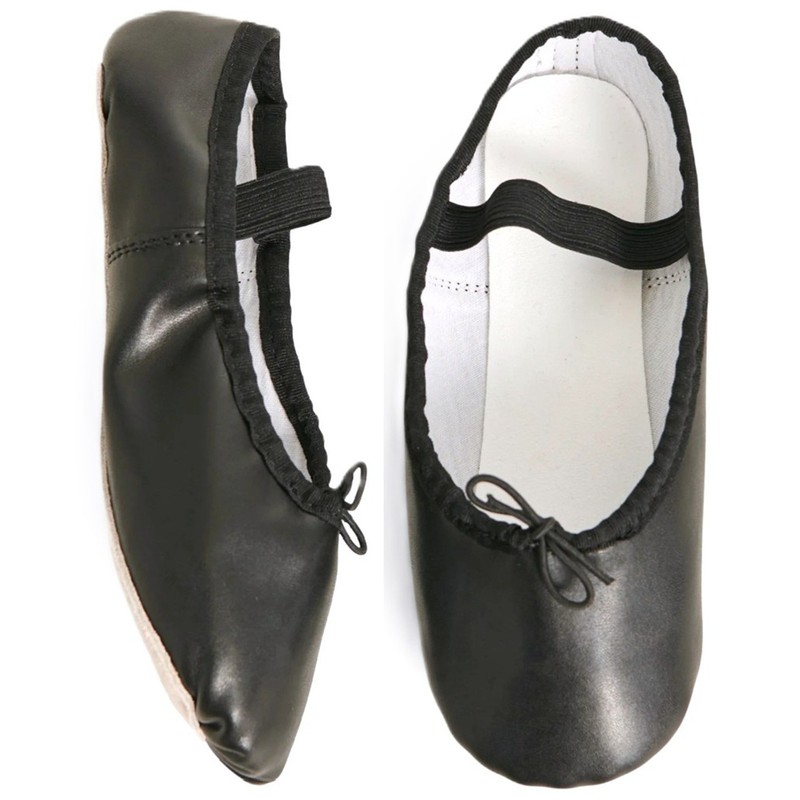 JUSTICE Little Girl's size 13 BALLET / DANCE SHOES Black ~ New with Tags