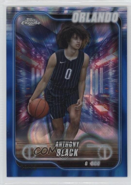 2024-25 Topps Chrome Blue Lava Refractor /75 Anthony Black #48 b6y