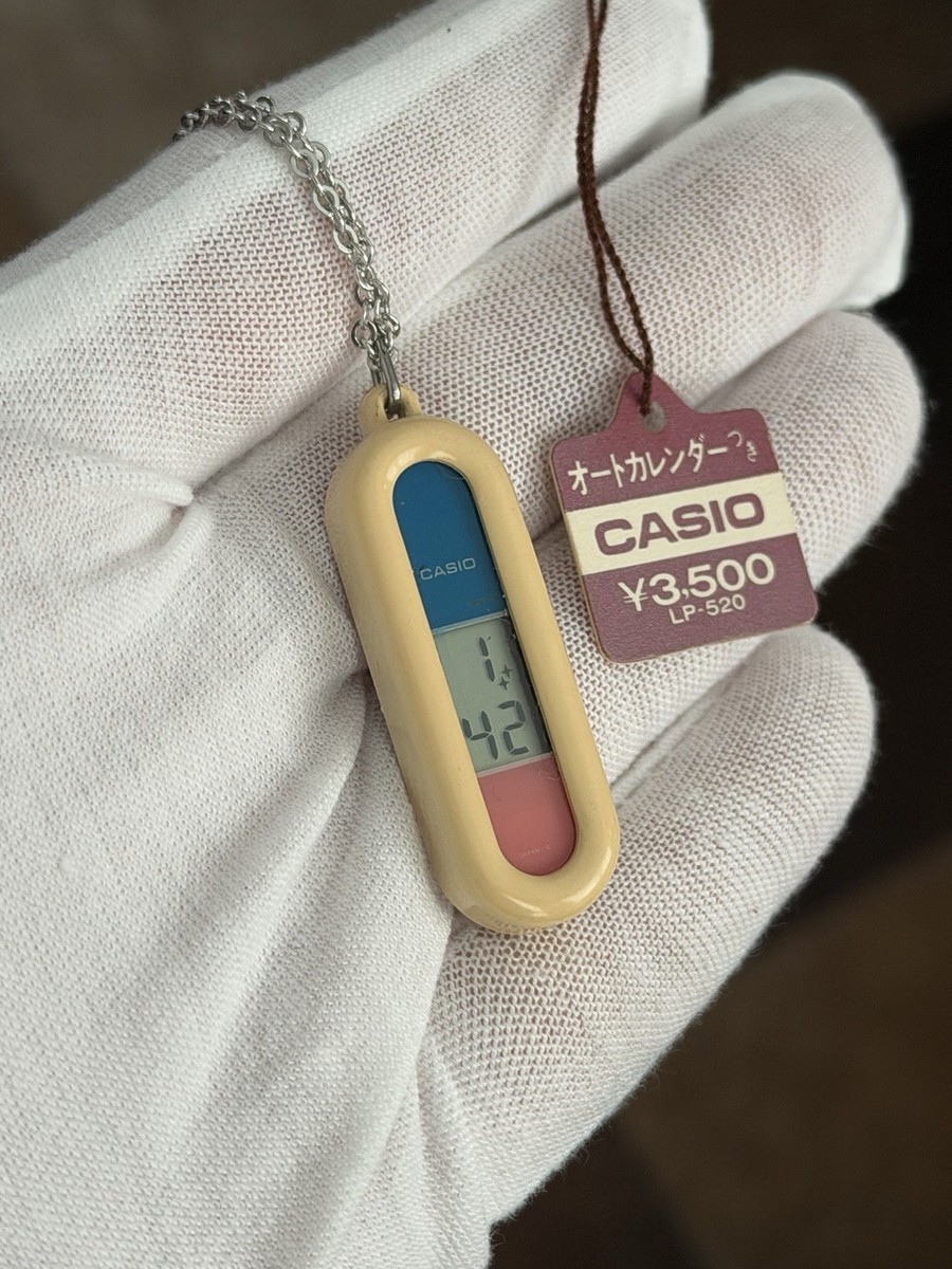 Rare Vintage Casio LP-520 Digital Necklace Pendant Watch JDM 1980s